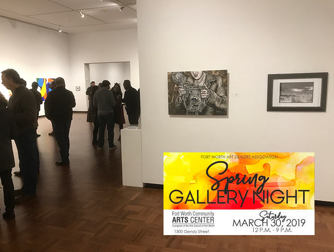 Spring Gallery Night at FORT WORTH COMMUNITY ARTS CENTER